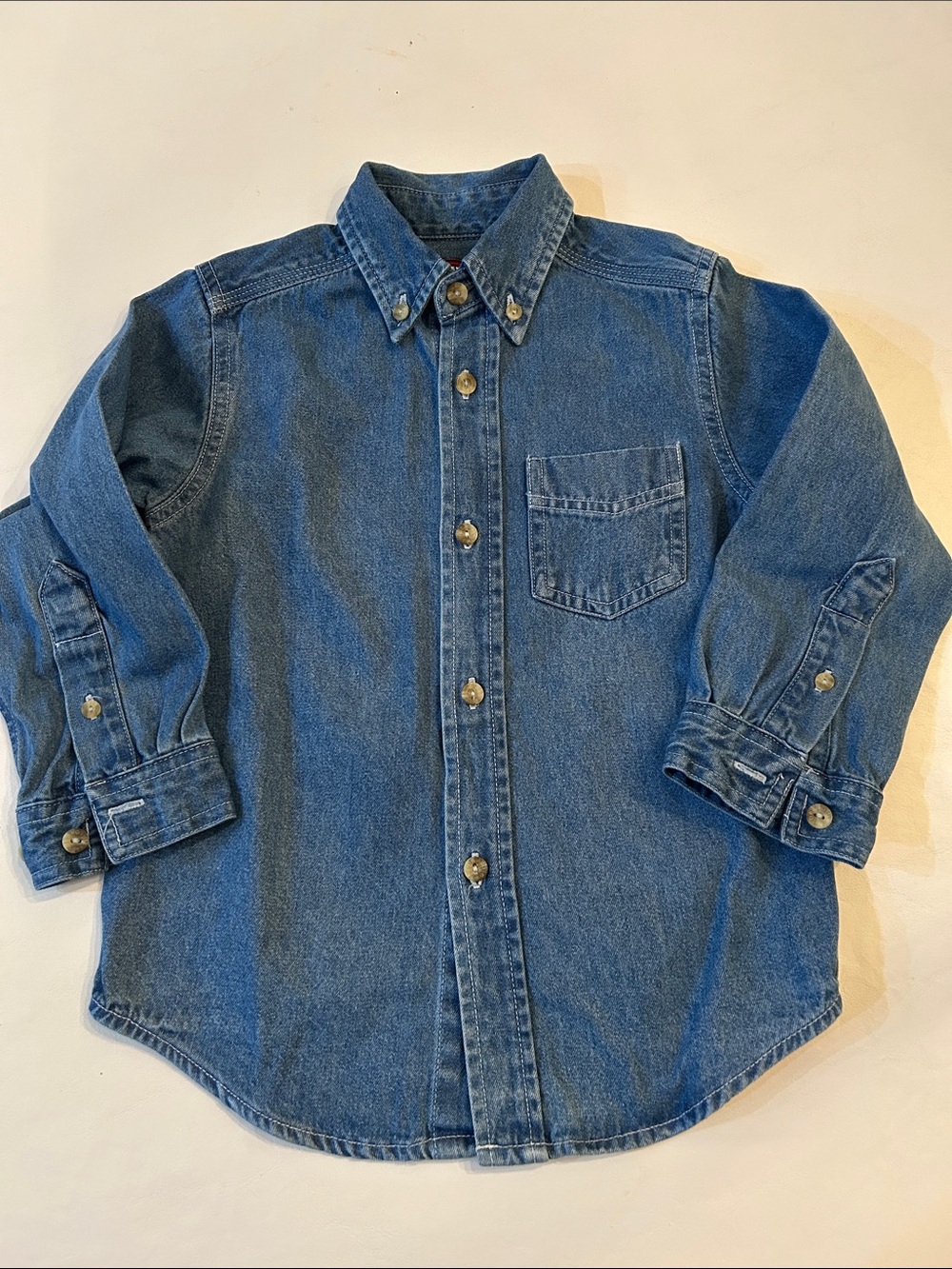 Vintage Glory Kids Denim Button-Down Shirt